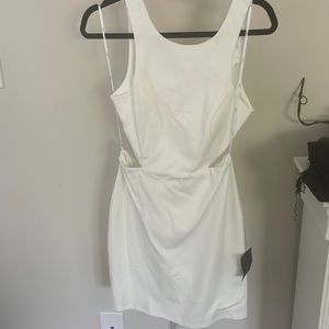 White cut our dress